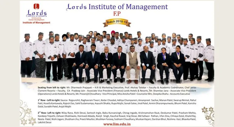 Hotel and Hospitality Management Institute in Bilimora & Chikali- Lords Institute of Management